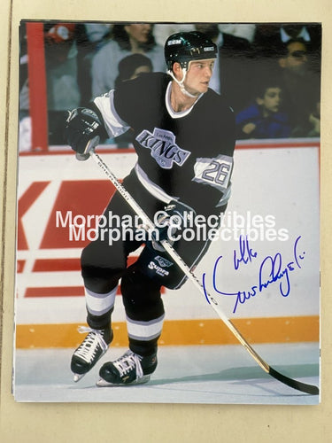 Mike Krushelnyski - Autographed 8X10 Photo Los Angeles Kings #1