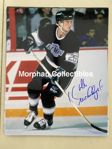 Mike Krushelnyski - Autographed 8X10 Photo Los Angeles Kings #1