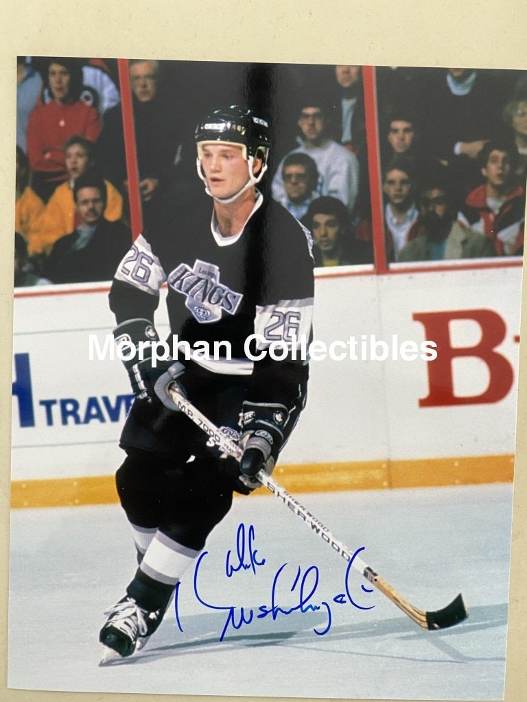 Mike Krushelnyski - Autographed 8X10 Photo Los Angeles Kings #4