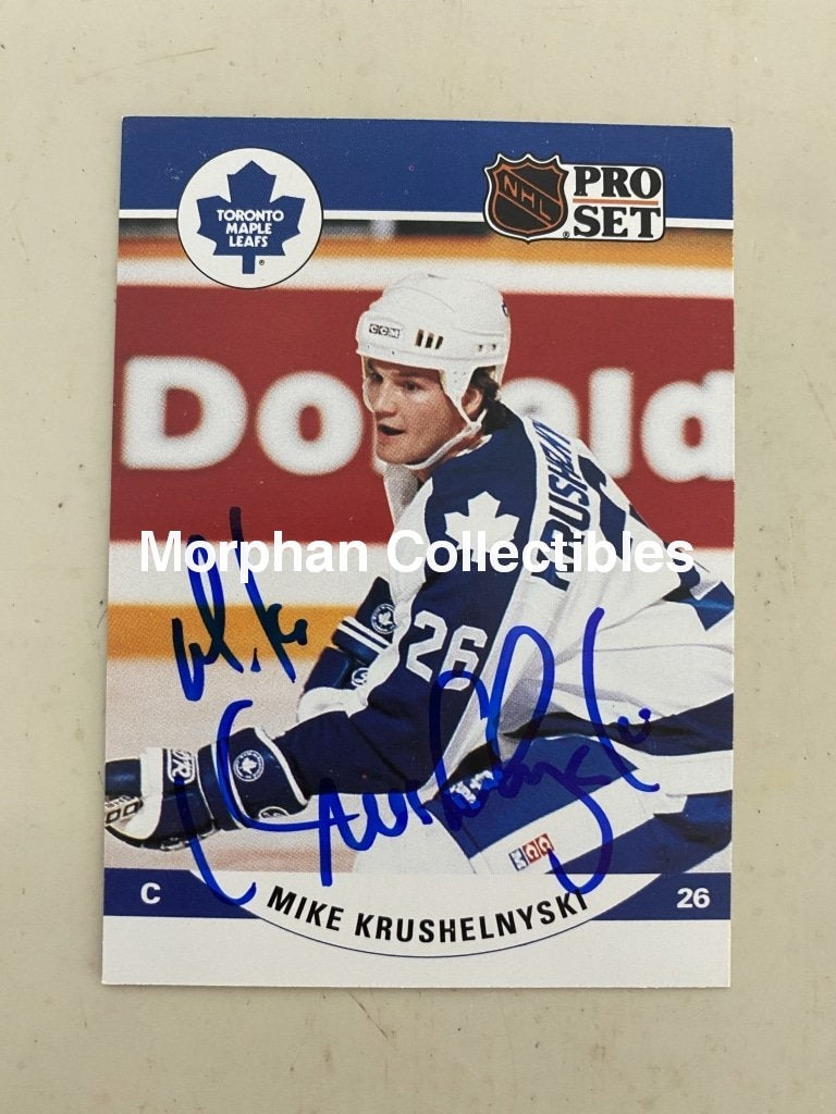 Mike Krushelnyski - Autographed Card 1990-91 Pro Set #2