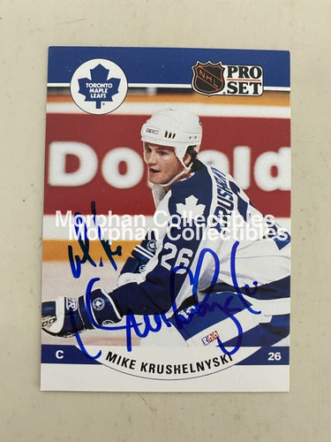 Mike Krushelnyski - Autographed Card 1990-91 Pro Set #2