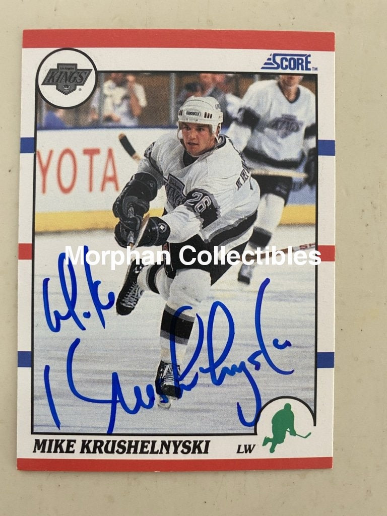 Mike Krushelnyski - Autographed Card 1990-91 Score #1