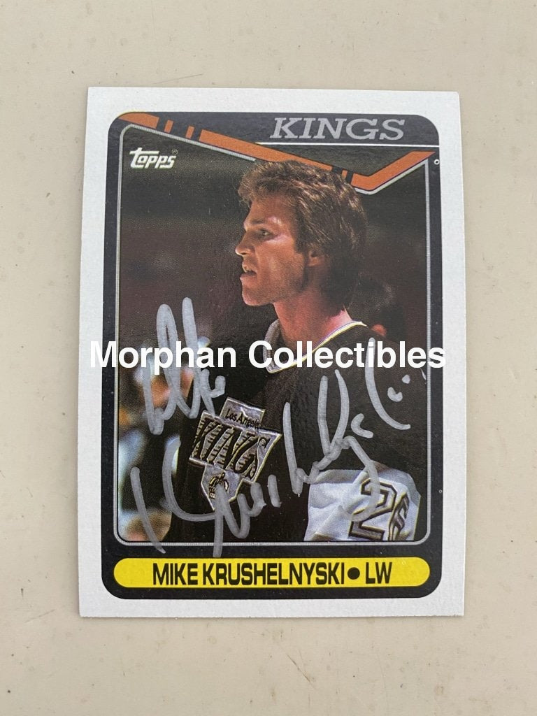 Mike Krushelnyski - Autographed Card 1990-91 Topps #2