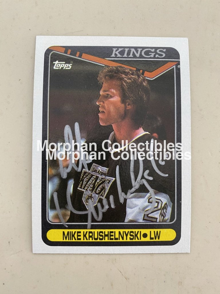 Mike Krushelnyski - Autographed Card 1990-91 Upper Deck #1