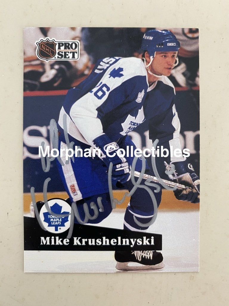 Mike Krushelnyski - Autographed Card 1991-92 Pro Set #1