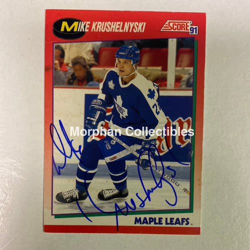 Mike Krushelnyski - Autographed Card 1991-92 Score Canadian English #1