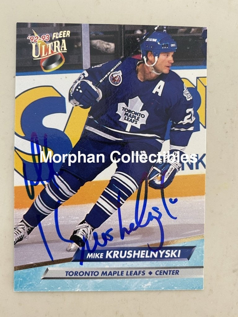 Mike Krushelnyski - Autographed Card 1992-93 Fleer Ultra #2