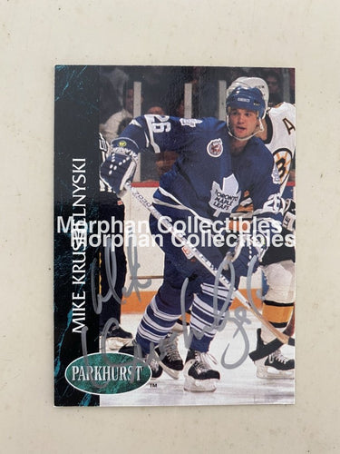 Mike Krushelnyski - Autographed Card 1992-93 Parkhurst #1