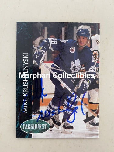 Mike Krushelnyski - Autographed Card 1992-93 Parkhurst #2