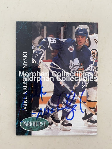 Mike Krushelnyski - Autographed Card 1992-93 Parkhurst #2