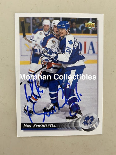 Mike Krushelnyski - Autographed Card 1992-93 Upper Deck #2