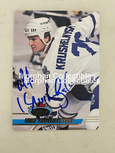 Mike Krushelnyski - Autographed Card 1993-94 Stadium Club #1