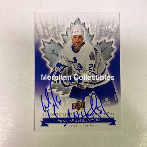 Mike Krushelnyski - Autographed Card Toronto Maple Leafs Centennial #1