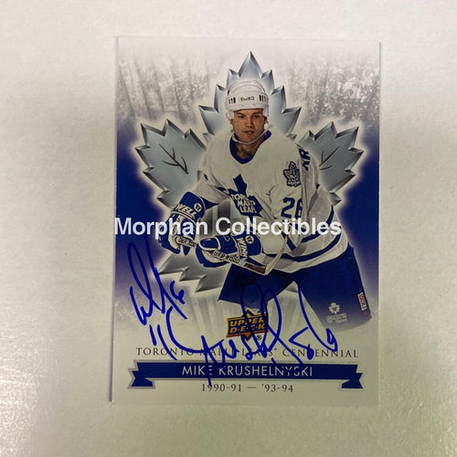 Mike Krushelnyski - Autographed Card Toronto Maple Leafs Centennial #1