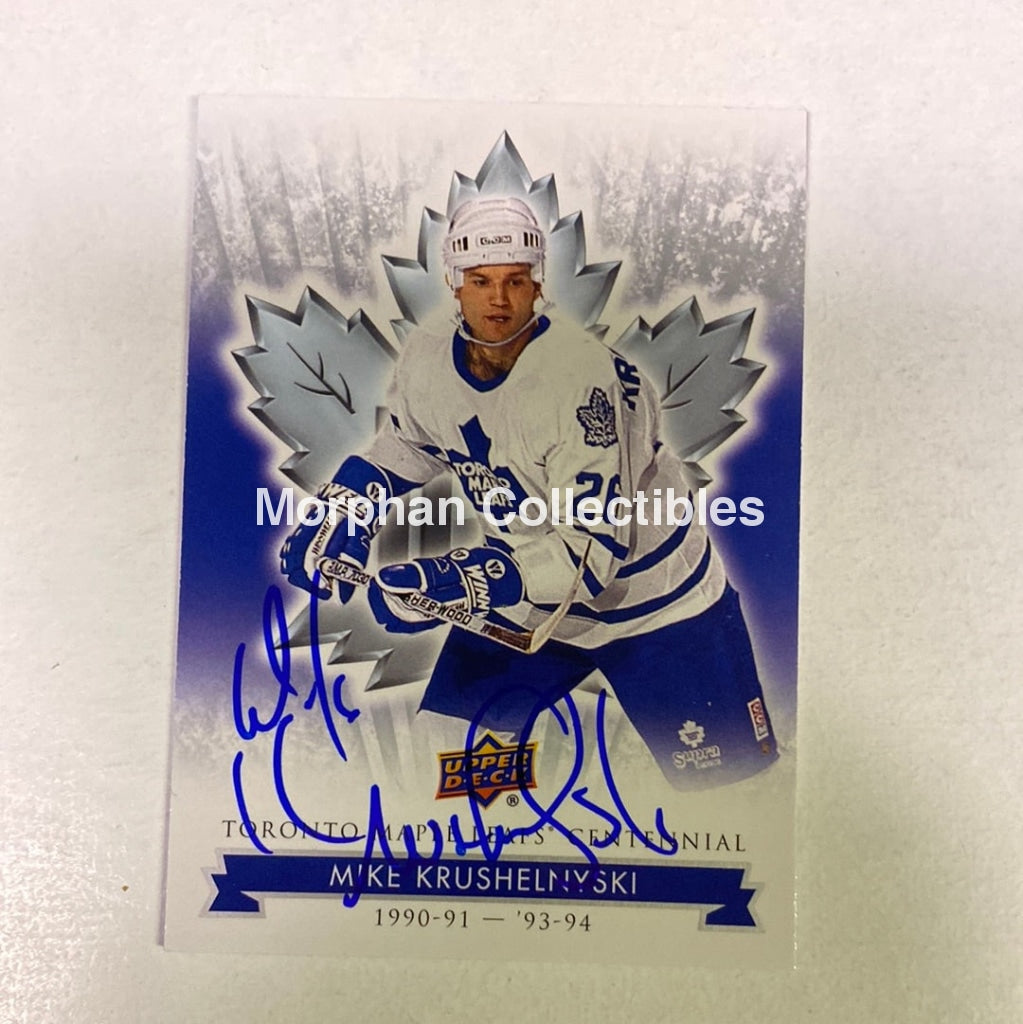 Mike Krushelnyski - Autographed Card Toronto Maple Leafs Centennial #1