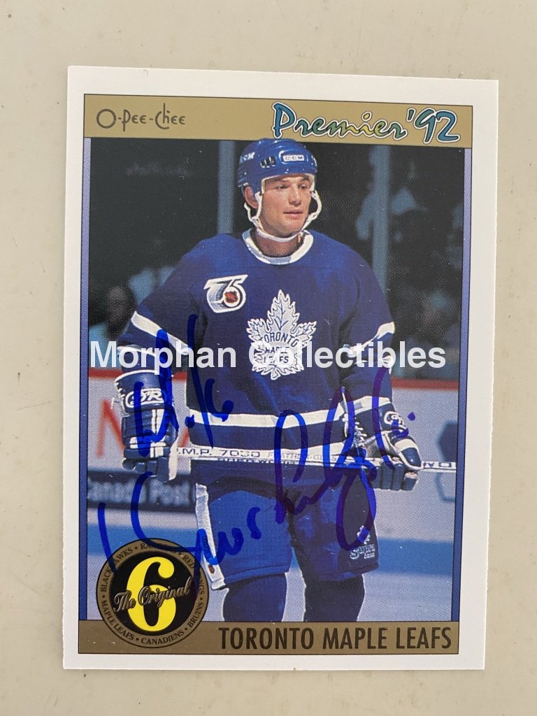 Mike Krushelnyski - Autographed Card 1992-93 Premier #2