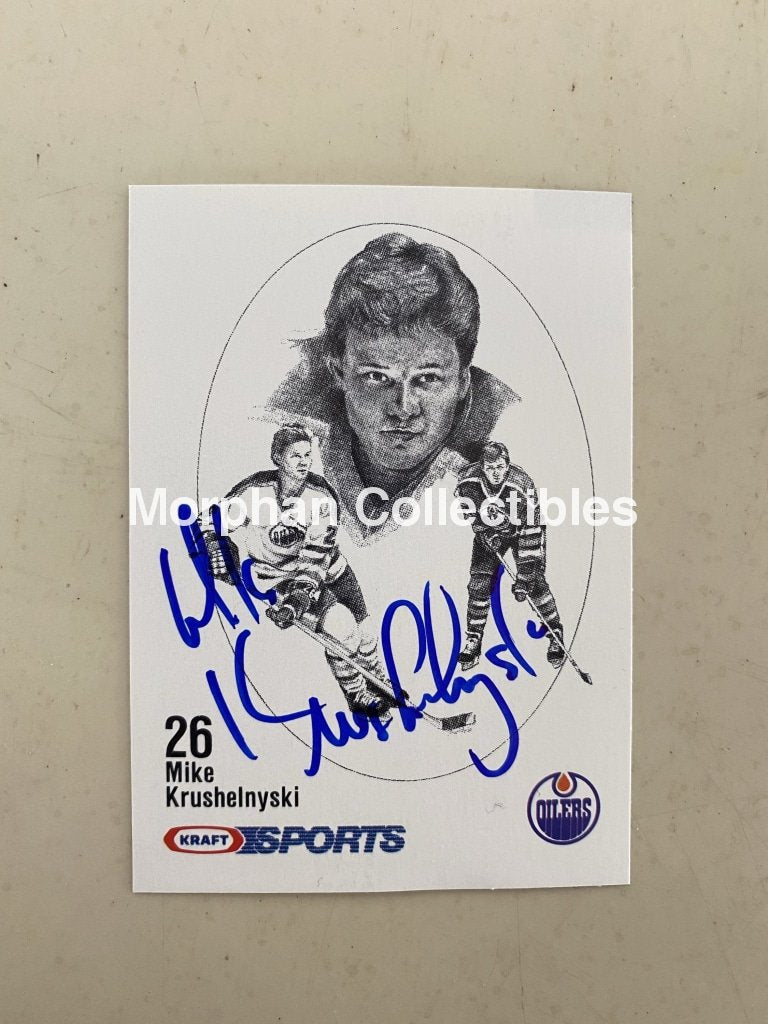 Mike Krushelnyski - Autographed Card Kraft #2