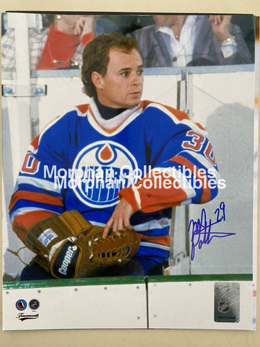 Mike Palmateer - Autographed 8X10 Photo Edmonton Oilers #1
