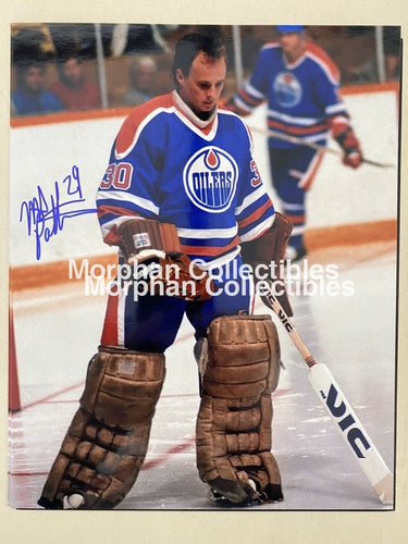 Mike Palmateer - Autographed 8X10 Photo Edmonton Oilers #3