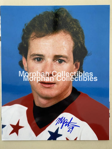 Mike Palmateer - Autographed 8X10 Photo Washington Capitals #5