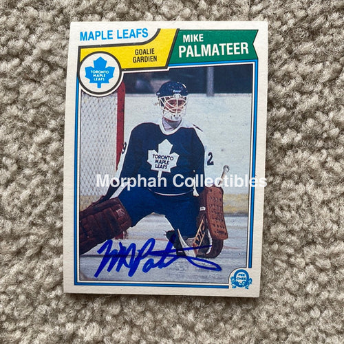 Mike Palmateer - Autographed Card 1983 - 84 Opc