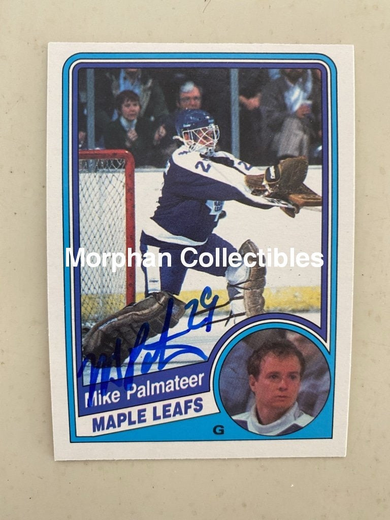 Mike Palmateer Autographed Cards 1984-85 Opc Card