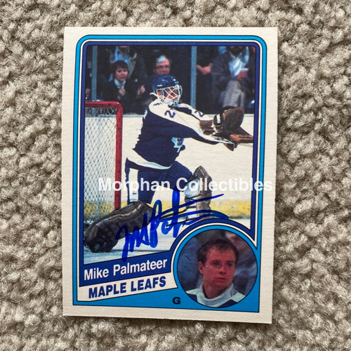 Mike Palmateer - Autographed Card 1984-85 Opc