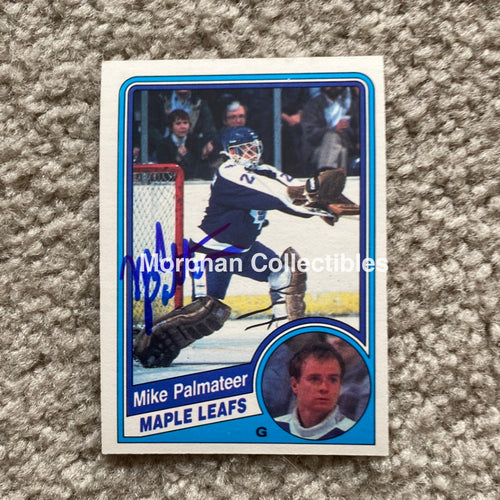 Mike Palmateer - Autographed Card 1984-85 Opc