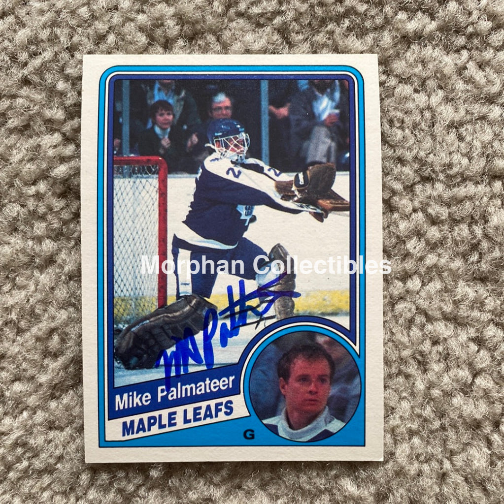 Mike Palmateer - Autographed Card 1984-85 Opc