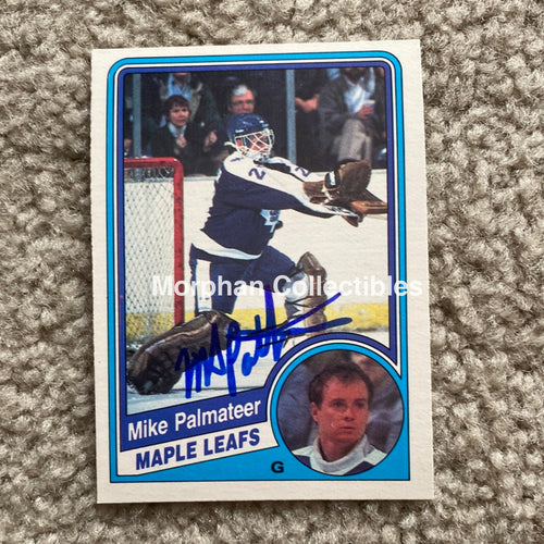 Mike Palmateer - Autographed Card 1984 - 85 Opc