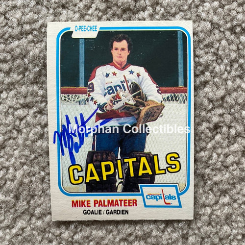 Mike Palmateer - Autographed Card Opc 1981 - 82