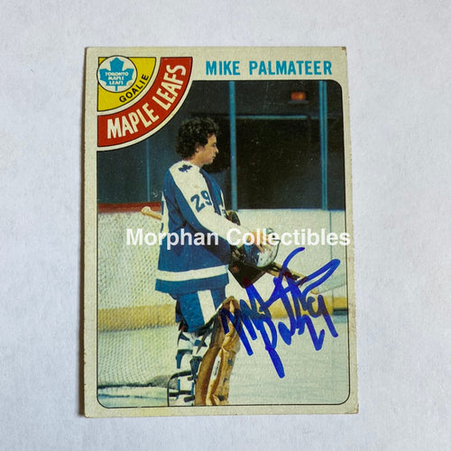Mike Palmateer - Autographed Card Topps 1978-79
