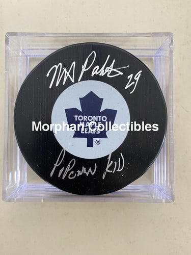 Mike Palmateer - Autographed Pucks Toronto Maple Leafs 2 Puck