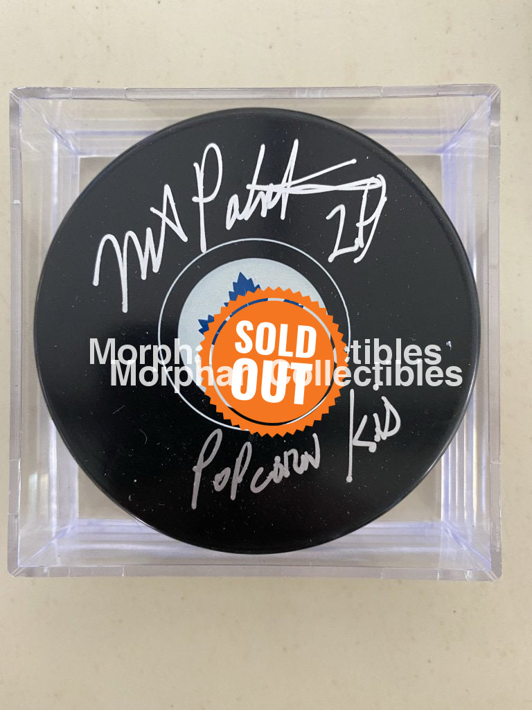 Mike Palmateer - Autographed Pucks Toronto Maple Leafs Puck