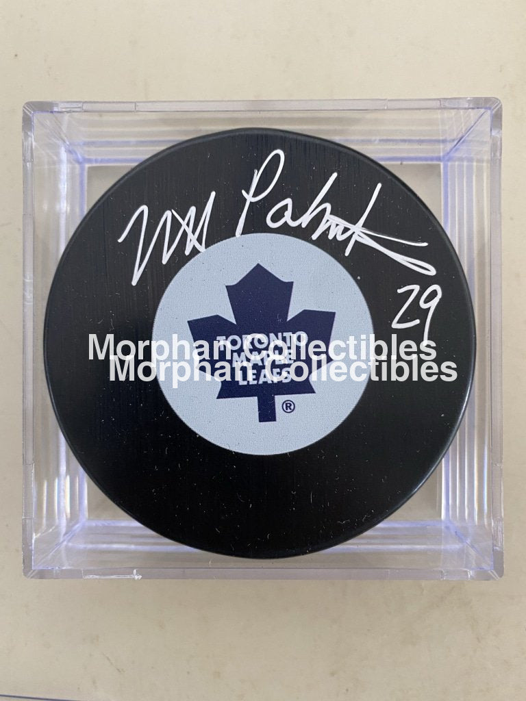 Mike Palmateer - Autographed Pucks Toronto Maple Leafs 6 Puck