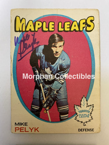 Mike Pelyk - Autographed Card 1971-72 Opc