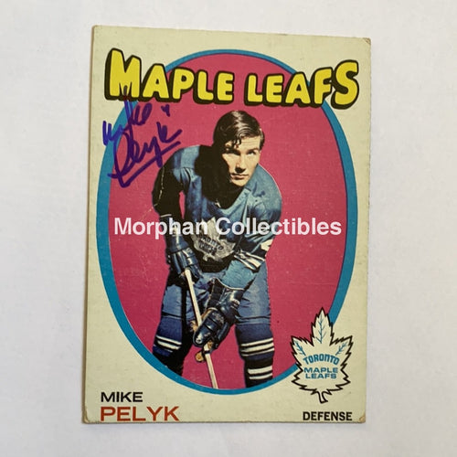 Mike Pelyk - Autographed Card 1971-72 Topps