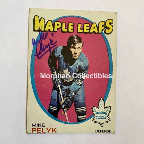 Mike Pelyk - Autographed Card 1971-72 Topps