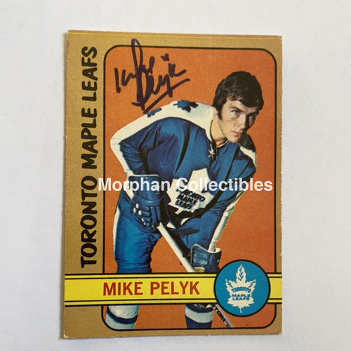 Mike Pelyk - Autographed Card 1972-73 Opc