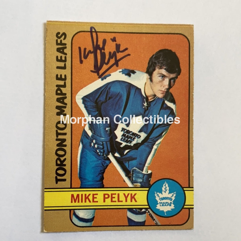 Mike Pelyk - Autographed Card 1972-73 Opc