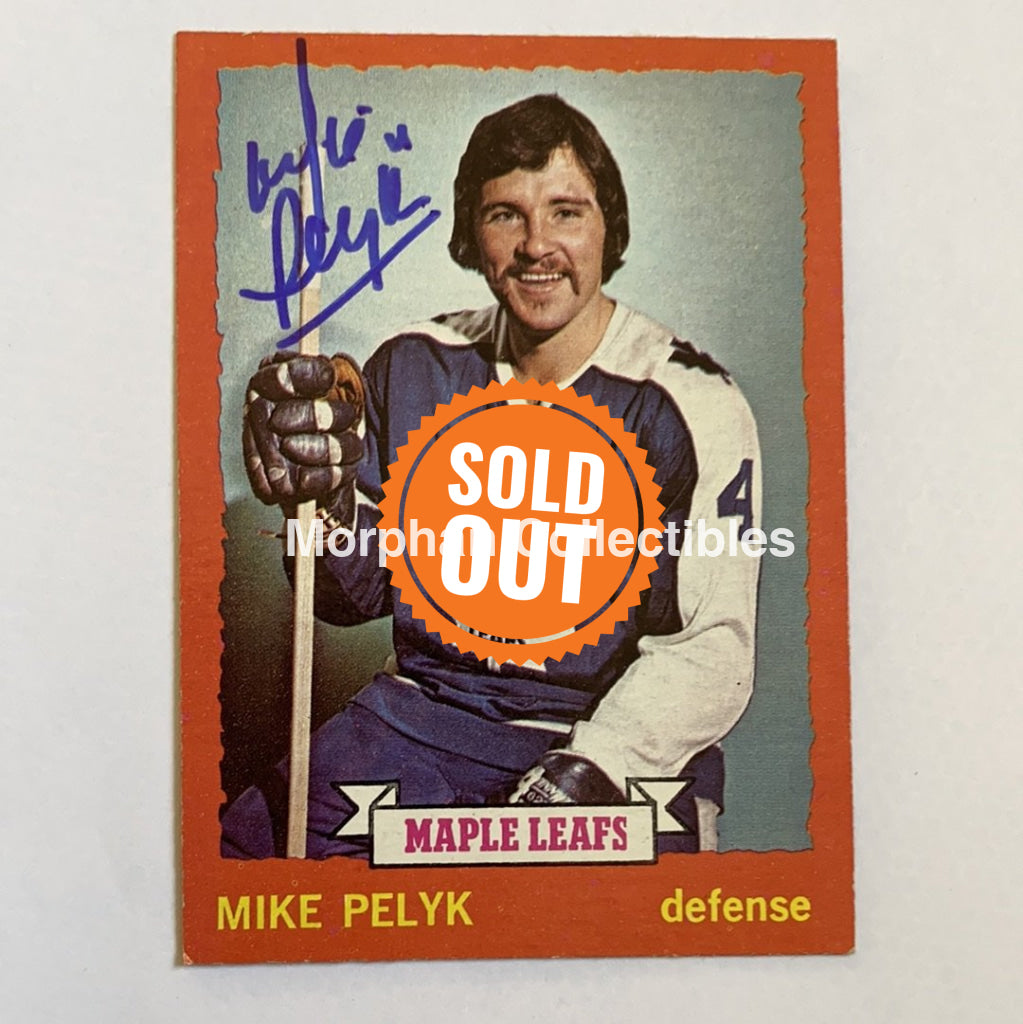 Mike Pelyk - Autographed Card 1973-74 Topps