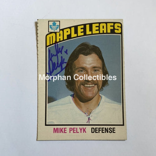 Mike Pelyk - Autographed Card 1976-77 Opc