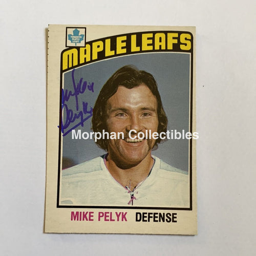 Mike Pelyk - Autographed Card 1976-77 Opc