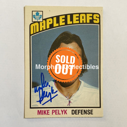 Mike Pelyk - Autographed Card 1976-77 Opc
