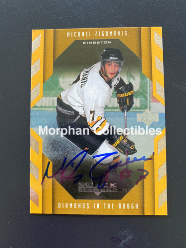 Mike Zigomanis - Autographed Card Upper Deck Black Diamond