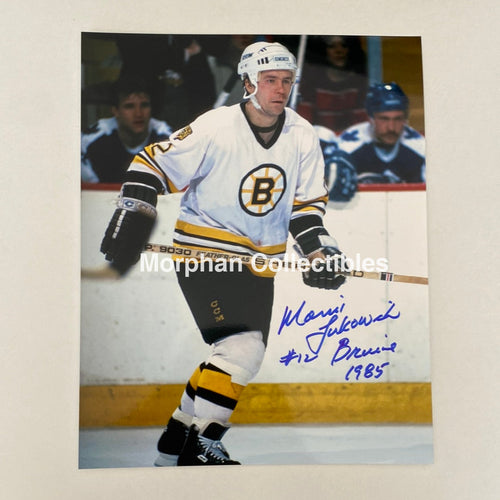 Morris Lukowich - Autographed 8X10 Photo Boston Bruins
