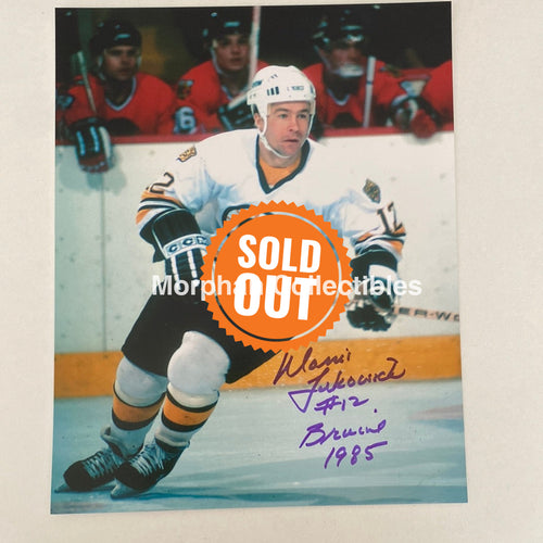 Morris Lukowich - Autographed 8X10 Photo Boston Bruins