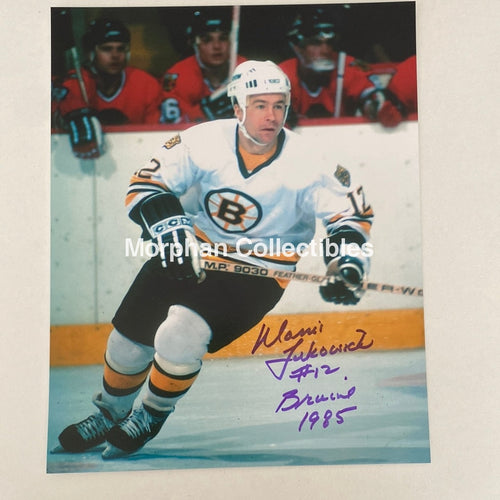 Morris Lukowich - Autographed 8X10 Photo Boston Bruins