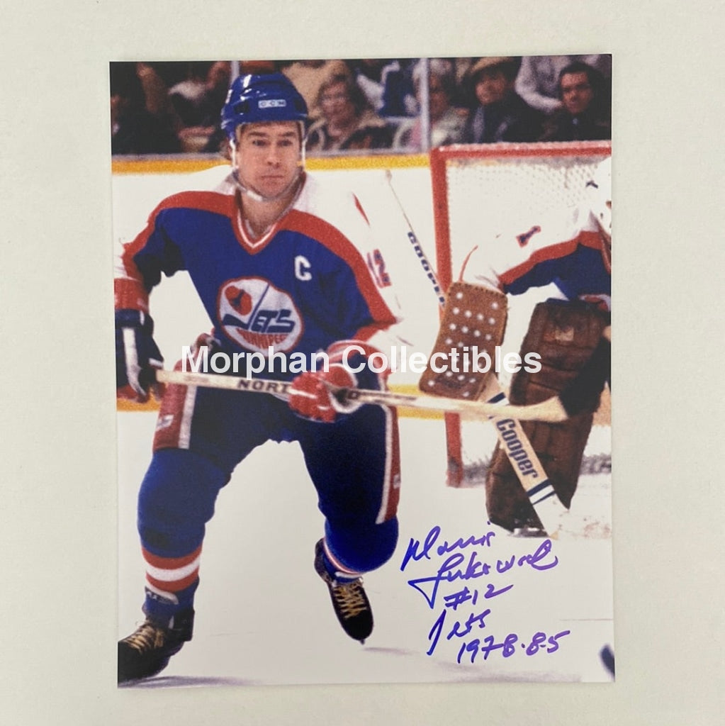 Morris Lukowich - Autographed 8X10 Photo Winnipeg Jets