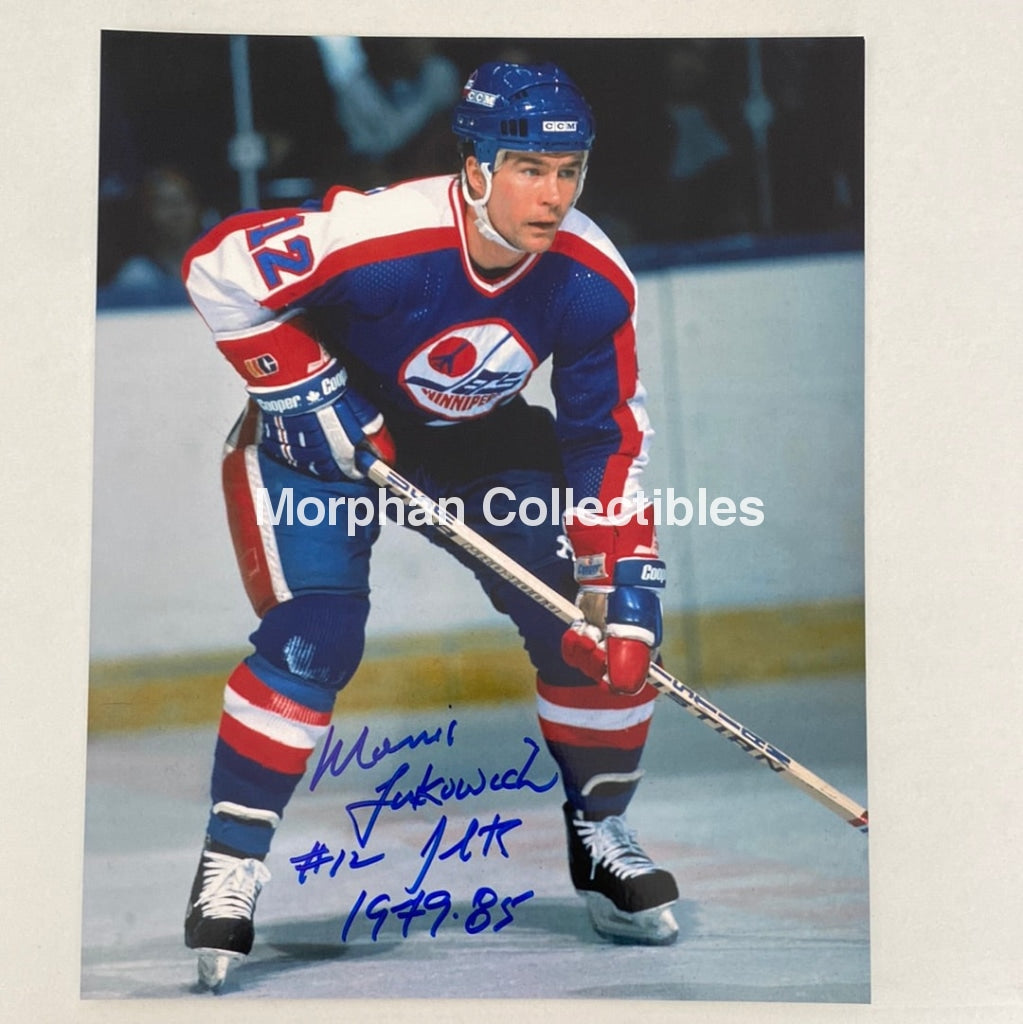 Morris Lukowich - Autographed 8X10 Photo Winnipeg Jets